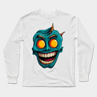 Funny Monster Face Long Sleeve T-Shirt